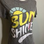 Modern Lux NWT Sunshine Gray Babydoll Tee Top T Shirt New Photo 3