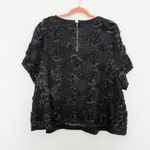 City Chic Womens Top Size XXL Black Floral Applique Mesh Romantic Whimsigoth Photo 4