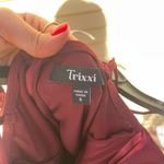 Macy's Maroon Satin Corset Body con Dress Photo 4