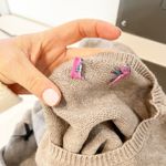 Edikted Satin Bow Applique Long Sleeve Crewneck Sweater Gray M / L Photo 3