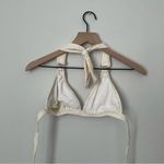 Gianni Bini Elegant Cream Halter Bralette Photo 3