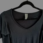 We The Free  People On Rewind Black Ruffled Shoulder Longsleeve Blouse Photo 2