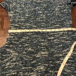 Talbots Tweed Fit & Flare Short Sleeve Crew Neck Dress Womens 10P Teal Black New Photo 10