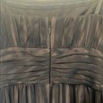 BCBGMAXAZRIA BCBG Strapless silk gown maxi floor length black flowy bow size 2P 2 Petite Photo 7