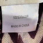 Charming Charlie Dark Purple and White Zigzag Infinity Scarf Photo 2