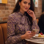 Alexis Monika Dress in Purple Floral Photo 0