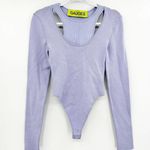 Gauge81 Lilac Purple Gyda Ribbed Long Sleeve Layered Bodysuit Size M Size M Photo 1