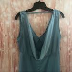 Cider  Baby Blue V Neck Halter Midi Dress Photo 6