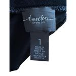 Chico's Travelers By Grommet Maxi Dress Turtle Neck Gold Studs Side Slit US M Photo 4