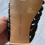 Rebecca Minkoff MAELYNN STRAPPY FLAT SLIDE BLACK LEATHER SANDALS size 5.5 Photo 3