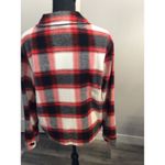 B.B. Dakota Steve Madden Plaid Boxy Shacket Jacket Red Large L Photo 2