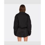 OW Collection Vegas Satin Jacket Black Womens Size Small Photo 3