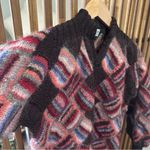 Susan Duckworth VTG All Wool Herringbone Pattern Multicolored Cardigan *READ Red Size undefined Photo 1