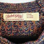 Faded Glory  VTG Women's Small (4-6)  Multi Color Sweater Winter Cozy Photo 2