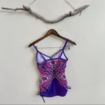 prAna 3/$20 Moorea Tankini Top in Dusted Peri Jasmine Photo 6