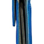 Kate Spade VINTAGE Refurbished Leather Wallet Multi Comparment Snap Closure Blue Photo 2