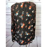 Miss Me  Western Blouse Shirt‎ Medium Long sleeve Western Metallic Floral Viscose Photo 7