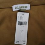 Anthropologie Celandine The Gabbie Strapless Ruched Midi Set Bronze Size Large Gold Photo 11