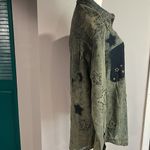 Free People  NWT One Teaspoon Everyday Denim Classic Star Shirt Petrol Green XS Photo 10