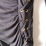 Venus Sexy Tie Up Side Gray Top Lightweight Small Photo 3