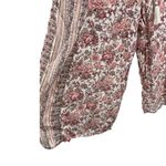 American Eagle  Strapless Floral Paisley Print wide leg cropped Jumpsuit pockets Photo 6
