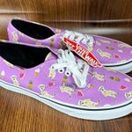 Vans NEW Purple Skateboarding Dogs Authentic Shoe M7/W8.5 Fruit, Summer, Animals Photo 0