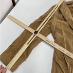 Vince Blazer Womens 12 Tan Drapey Twill Jacket Double Breasted Oversized Tencel Photo 13