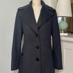 Calvin Klein Wool Cashmere Peacoat Gray Winter Dress Coat 4 Small Photo 2