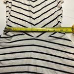 Divided H&M Black White Striped Dress Fit and Flair Circle Skirt Sz 2 Adorable! Photo 4