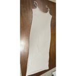 Maxi Ribbed Body Con Dress Women XL Neutral Coquette Soft Flattering Western Photo 2