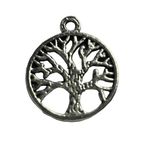 Tree of Life Pendant Silver Tone Charm Bracelet Necklace u Jewelry Craft Dangle Photo 2