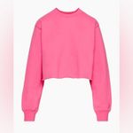 TNA Pink Cozy Crew Neck Sweater Photo 1