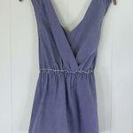 Banana Republic NWT Blue & White Check Pinafore Top S Photo 0