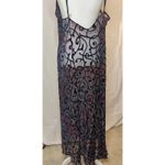 Victoria's Secret Vintage 90s Victoria’s Secret Burnout Velvet Sheer Purple Long Slip/Gown Large Photo 4
