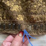 Jennifer Lopez Women’s Gold Sequin Pencil Skirt Lined Zipper Back Closure Size 4 Photo 13