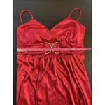 Taboo Y2K 90s  Mini Party Bodycon Red‎ Dress Small Bling Rhinestones Bubble Hem Photo 10