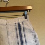 Reformation White Striped High Waisted Linen Sterling Short 0 Photo 5