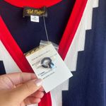 Bob Mackie  Navy and Red Zigzag Vest Photo 3