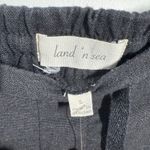 Land'n Sea Linen Wide Leg Pant Women L Black Pull On Coastal Beach Boho Relaxed Size L Photo 4