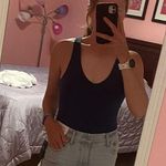 Abercrombie & Fitch Dark Teal Seamless Vneck Bodysuit Photo 7