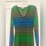M Missoni Knit Wave Striped Dress Blue Size 6 Photo 1