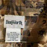 Bonworth ‎ Leopard Print Vintage Blouse Photo 2