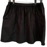 Matilda Jane  Black Skater Skirt Large NEW With Tags Faux Suede Short Elastic NWT Photo 2