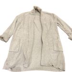 Natori  Light Gray Plush Knit Open Front Cardigan size Medium Photo 0