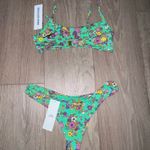 Urban Outfitters brand new outfitter pretty floral green bikini small with tags Photo 0