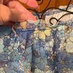 Fortune + Ivy 🌸🌸🌸BOGOHO 🌸🌸🌸 Blue Floral Ruffle Blouse-Medium Photo 7