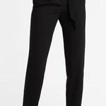 EXPRESS  Women’s Black Waist Tie High Waisted Paperbag Ankle Pant Sz 6R Photo 0