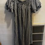 Old Navy White & Navy Striped Dress Photo 3