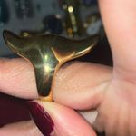 Gold chunky ring Size 8 Photo 5