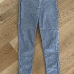 Free People  Stripe Skinny Pants  in Black & White Photo 0